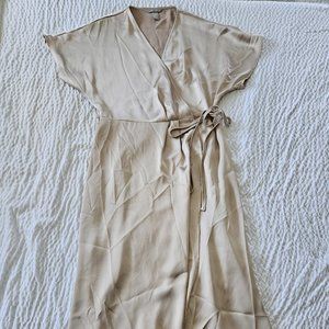 H&M Champagne Gold Elegant Silky Dress